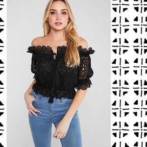 Crochet Off Shoulder Top